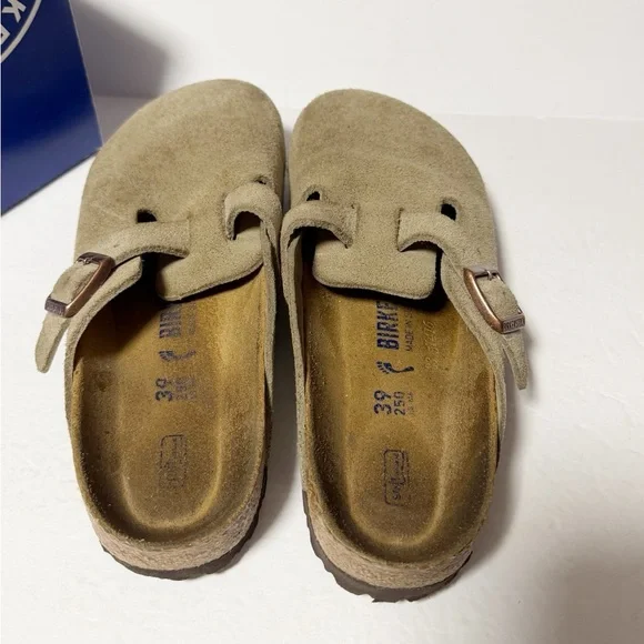 Birkenstock Softbed Suede Leather Mules Women’s Sandals - Picture 4 of 8